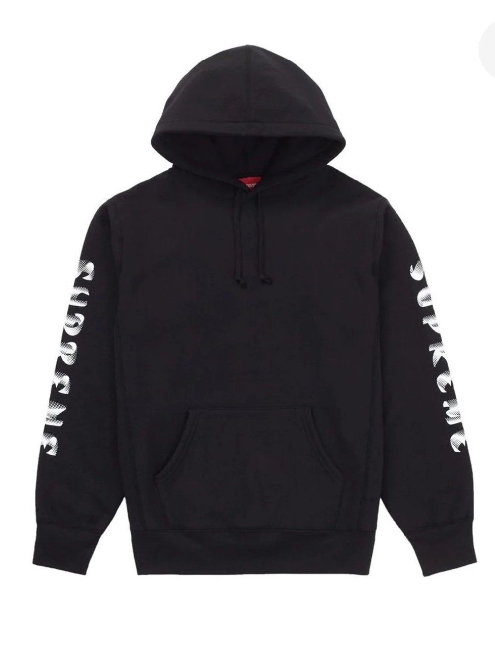Supreme FW18 Gradient Sleeve Black Hoodie